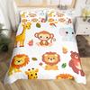 Homewish Cartoon Frog Prince Duvet Cover Set For KidsKawaii Red Mushroom Bedding SetCute Animal Bed Set
