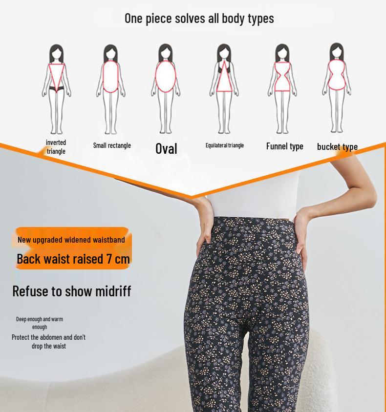 Damen Baumwollhose mit hohem Bund und Fleecefutter - Slim Fit, dick und warm für Herbst & Winter