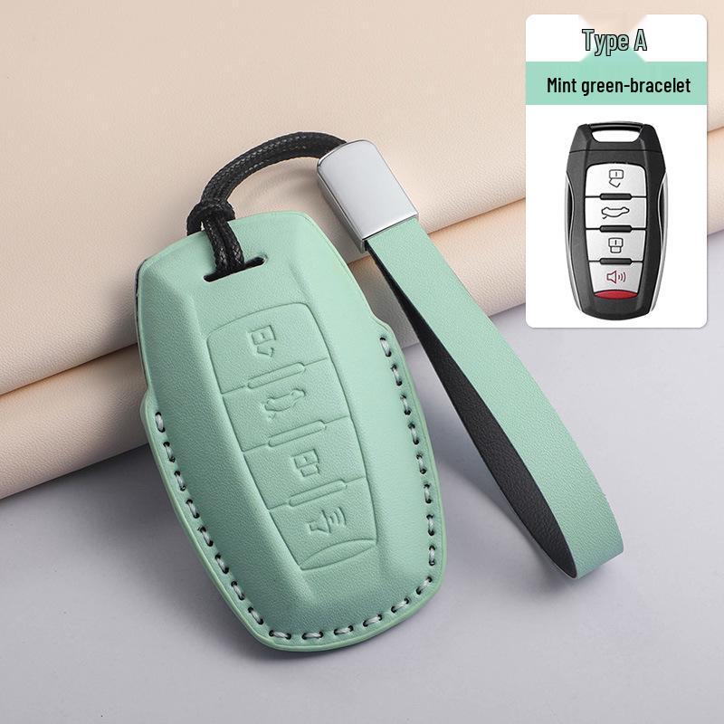 Textured Green Key Case for Great Wall Haval: H6, M6 Plus, Menglong H2, Big Dog, F7, Divine Beast, H9, Red Hare