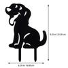 Metall-Hirsch/Hund/Katze-Pfahl - Outdoor-Silhouette-Tierskulpturen | Wasserdichte Metall-Hirsch-Kunstwerke | Dekorative Gartenpfähle