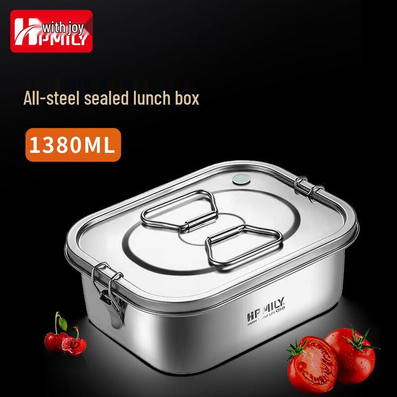 HPMILY 304 Stainless Steel Rectangular Lunch Box