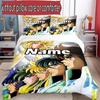 3pcs Duvet Cover Set (1*Duvet Cover + 2*Pillowcase, Without Core), Custom Name Saint Seiya Pattern Bedding Set, Home Bedroom Decor Gift