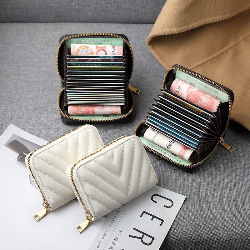 Womens Premium PU Card Holder Wallet With Multiple Slots Lightweight RFID-Blocking Organizer Daily Use