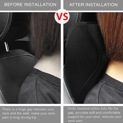 Poggiatesta per auto Cuscino per il collo Cuscino per il collo per auto Memory Foam Supporto per la testa traspirante Poggiatesta per auto Protezione per interni di automobili