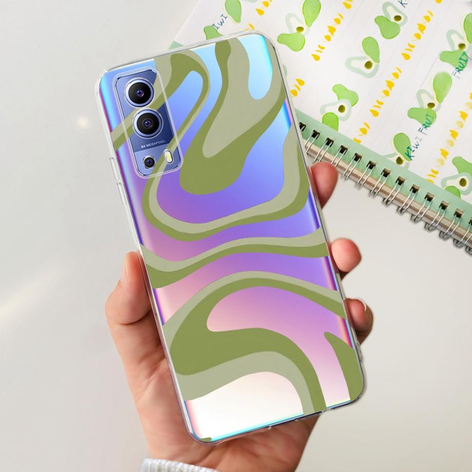 For Vivo Y72 5G V2041 Phone Case  For Vivo Y52 5G V2053 Mobile Back Cover Soft TPU Silicone Shockproof Clear Capa VivoY72 Y52 5G