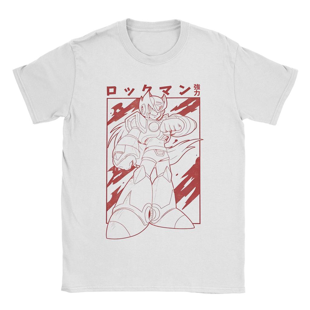 Casual Megaman X Games T-Shirt Men Cotton Short Sleeve  O-neck Summer Clothing