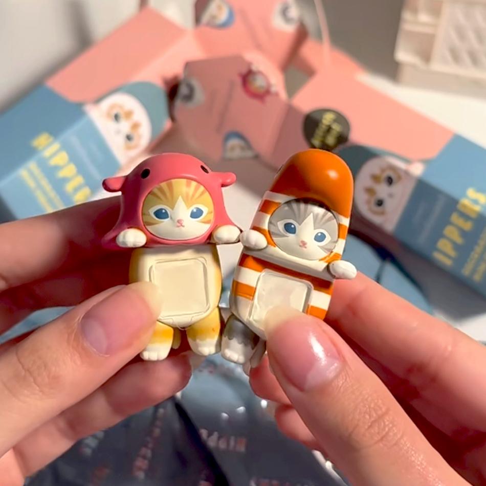 Neue Mofusand Blind Box Hippers Mini-Figur Haifischkatze Action-Figur Spielzeug für Fans Kinder Weihnachtsgeschenk