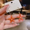 Fashion light luxury simple earrings women's silver light luxury high-end small earrings niche design trendy cool earrings