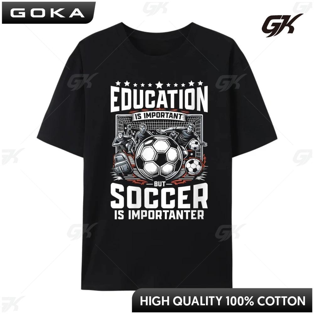 Damen Fußballspielerin Fußball Kinder Schwarz Grafikdruck T-Shirt Lässig Rund Kurzarm T-Shirt Spiel