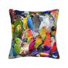 Cute Birds Parrot Pillow Cover Custom Cushion Cover Morden Pillow Case For Sofa Car Home Decor