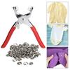 Grommet Eyelet Pliers Kit,Grommet Tool Kit, Snap Fastener Tool,Fabric Leather Hole Eyelets Grommets Punch Pliers, Male Snaps