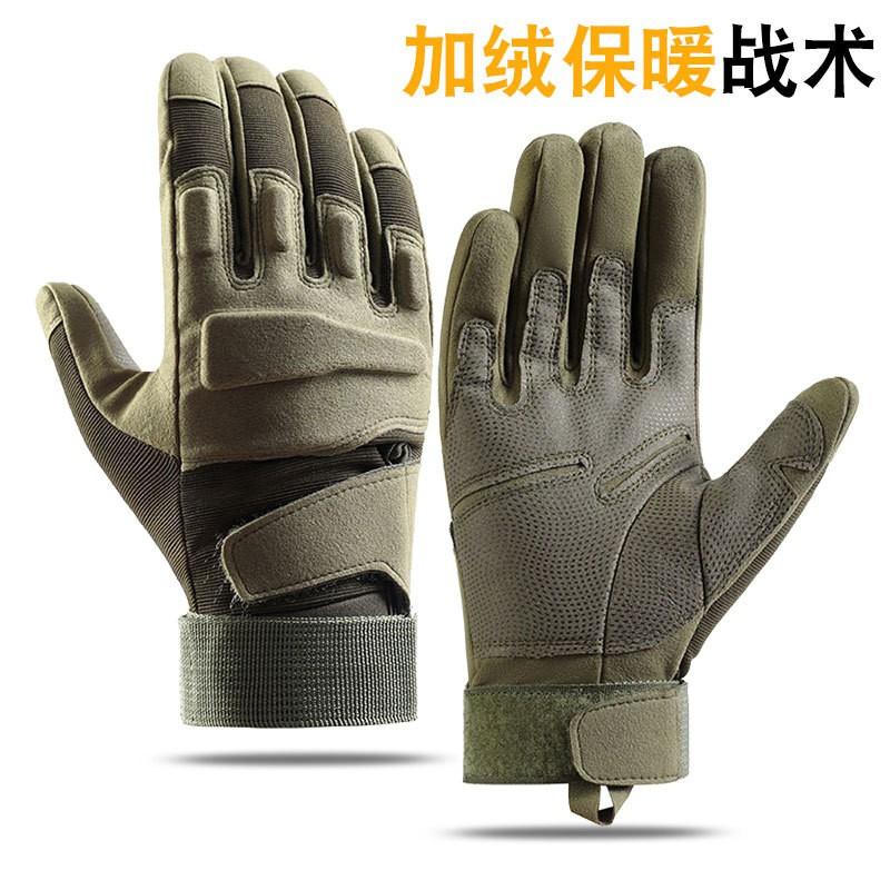 Winter Thermal Tactical Gloves Men Soft Shell Fleece Lined Full Finger Touchscreen Outdoor Cycling Cold Weather Protection