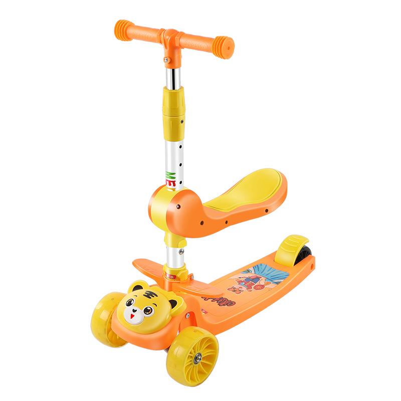 3-in-1 Children's Scooter with Seat for Ages 1-12, Suitable for Boys and Girls
