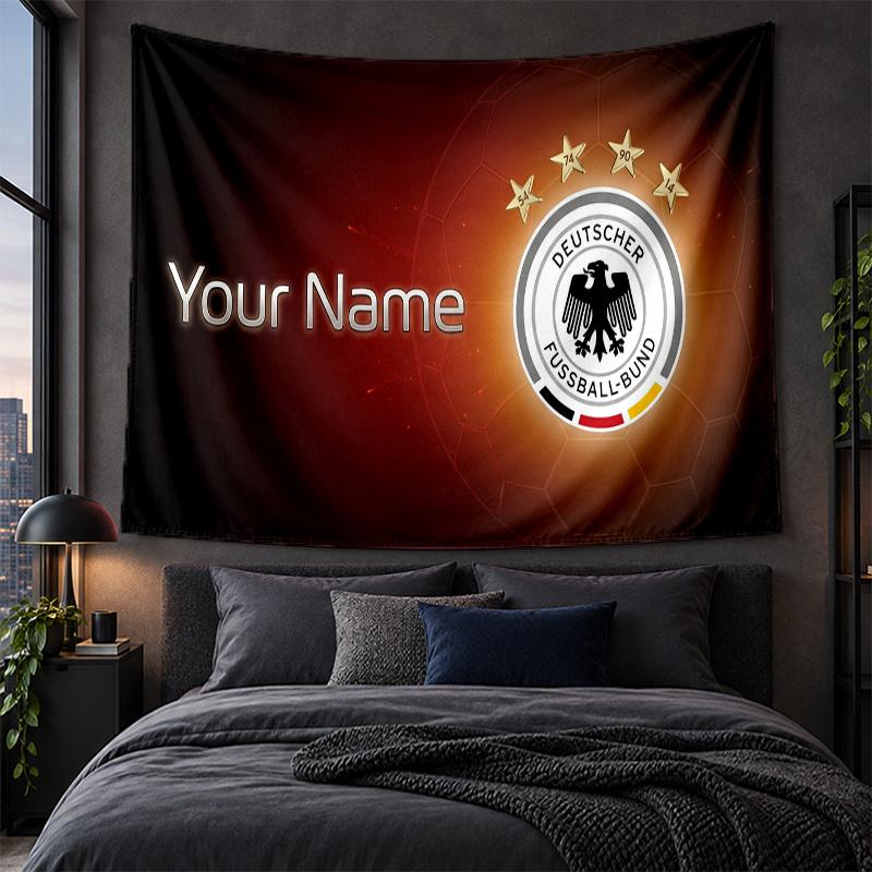 Personalized Tapestry Wall Hanging Germany National Football Team Pattern Art Background Cloth