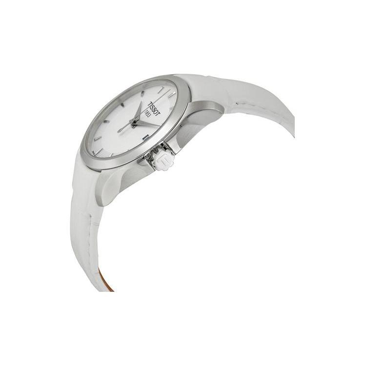 Tissot Kutu Collection Quartz Movement 100m Water Resistance Women's Watch 32mm White Dial T035.210.16.011.00