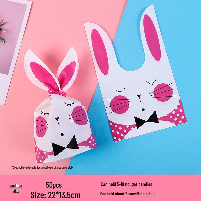 Children's Day Gift Bag: Snowflake Crisps, Snacks, Biscuits, Candy Rabbit Ear Packaging