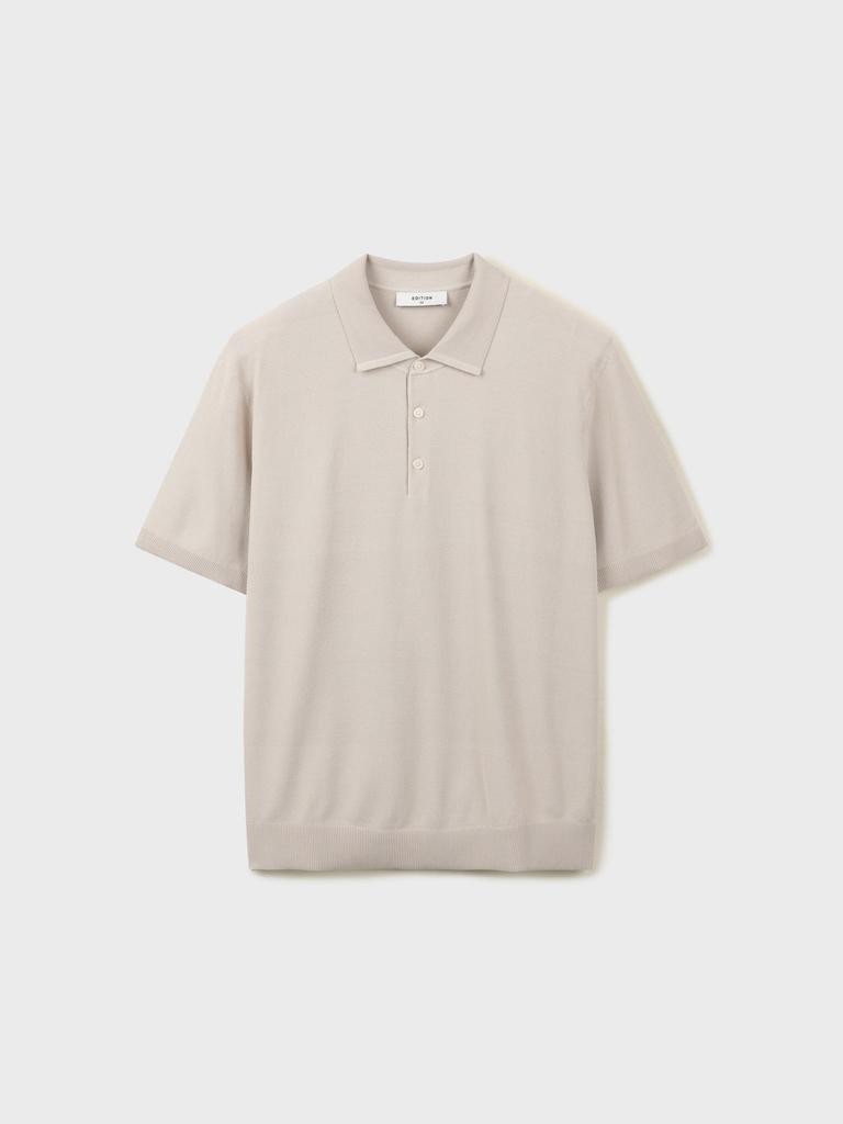 EDITION Men'S Cool Touch Collared Short Sleeve Sweater_Neg2Et1621