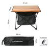 Rock Cloud Camping Table Folding with Mesh 41x35cm Aluminum Roll Table Compact Ultra Light Outdoor Sports Day BBQ Hiking Beach Storage Bag Included