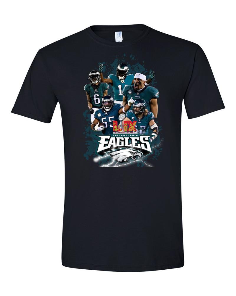 

New Graphic -Philadelphia Eagles Champions, Super Bowl LIX Short Sleeve TEES!! XL