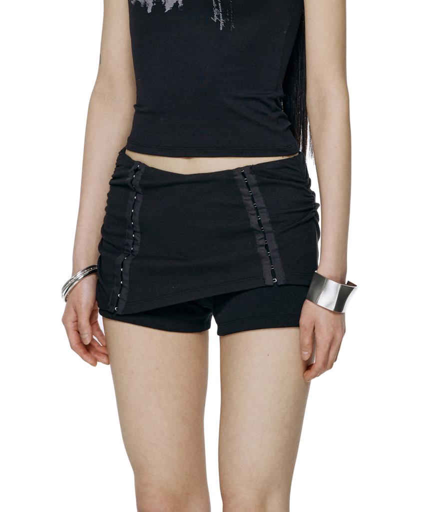 ROCKCAKE Waist Band Layer Shorts - Black