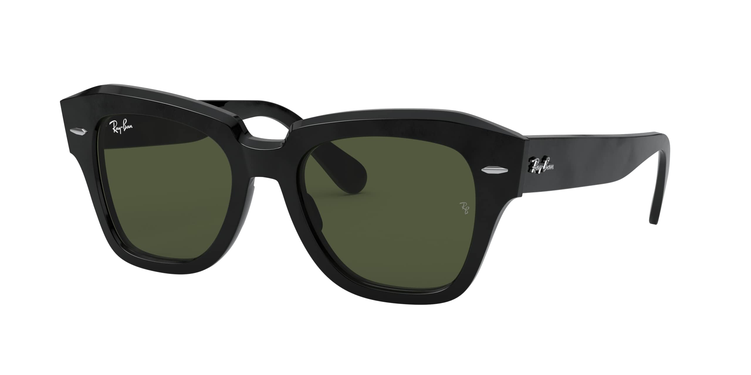 Солнцезащитные очки 0RB2186 STATE STREET BLACK Япония 49 [Ray-Ban] 901/31 (черный) (БЕСПЛАТНЫЙ размер) чёрный