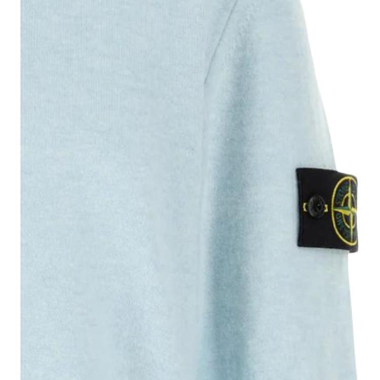 STONE ISLAND Solid Color Crew Neck Long Sleeve Sweater Men Sweater L1S155100010S00B4-V0041