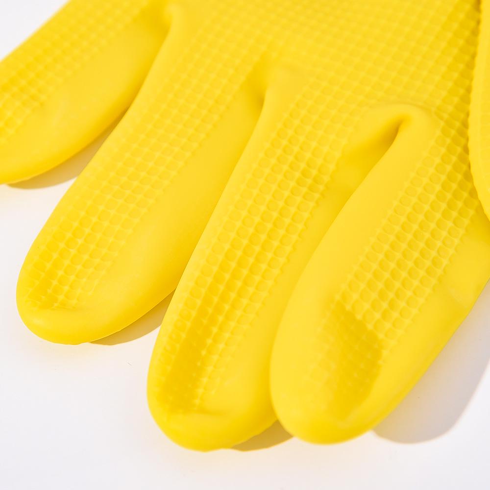 Tianhong Durable Non-Slip Latex Gloves: Thickened 100g for Household Cleaning & Dishwashing