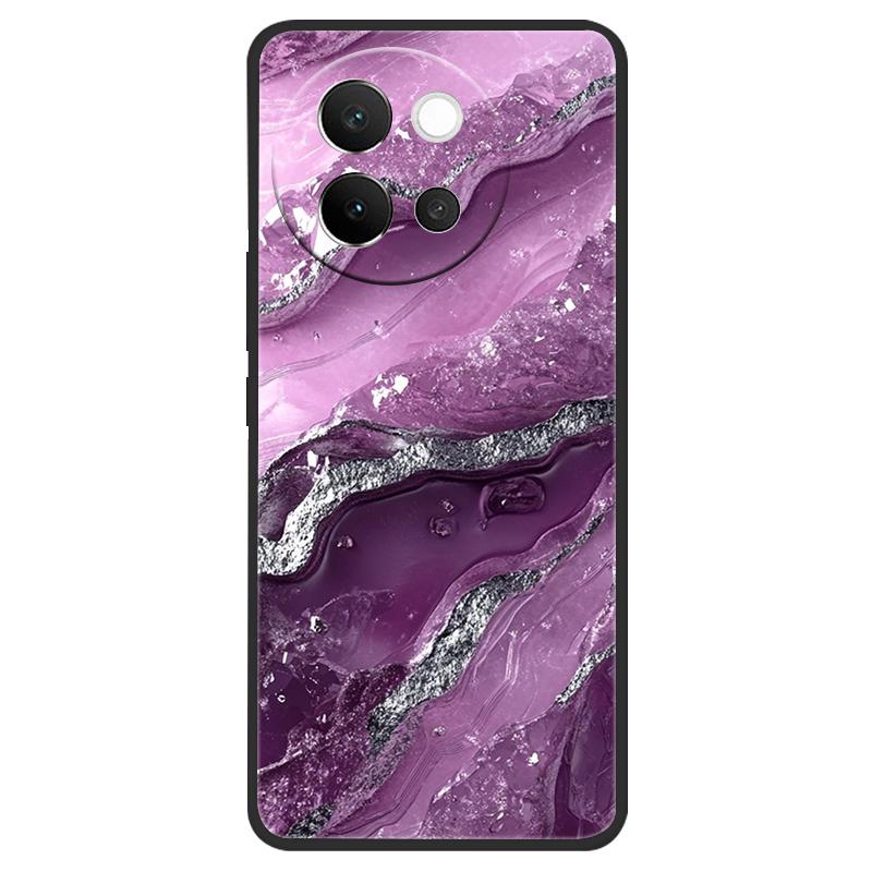 For Vivo V40 Lite 5G Case Marble Soft Matte Silicone Back Cover For Vivo V40 Lite V40Lite Full Coverage Phone Shell 6.78" Coque