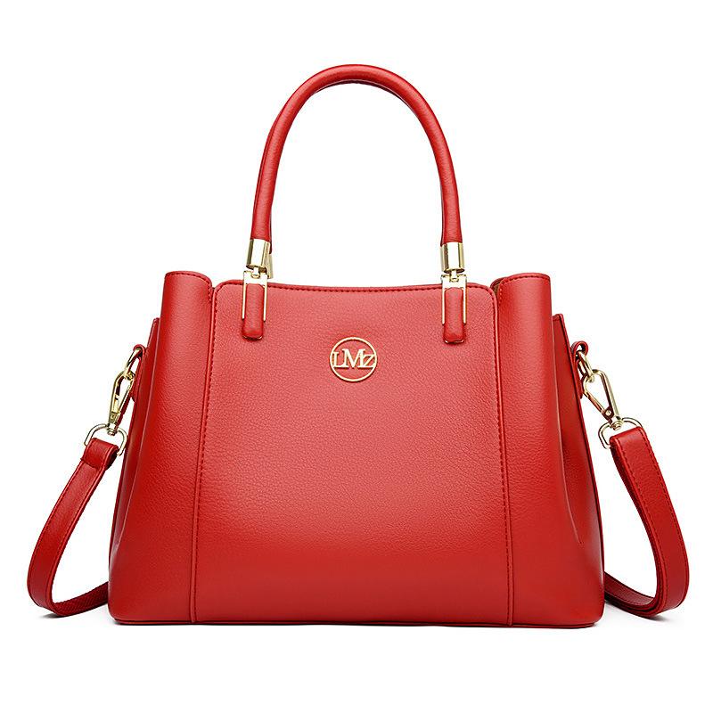 

Middle-aged mother bag woman 2025 new trendy fashion messenger bag mother-in-law bag large capacity handbag shoulder bag червоний