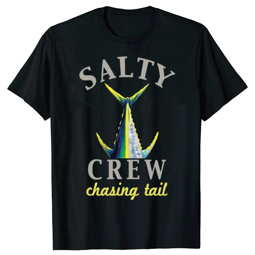 Salty Crew Chasing Tail Fishing Graphic TShirt Cotton Crew Neck Short Sleeve Tee for Unisex S