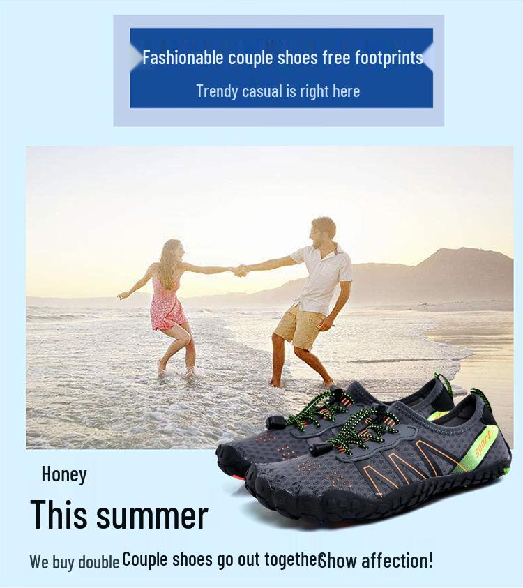 Unisex Quick-Dry Anti-Slip Outdoor Trekking Shoes for Fishing and Swimming