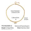 X&L 18K Gold PVD Plated Stainless Steel Necklace for Women New Fashion Geometric Zircon Pendant Necklace Charms Jewelry