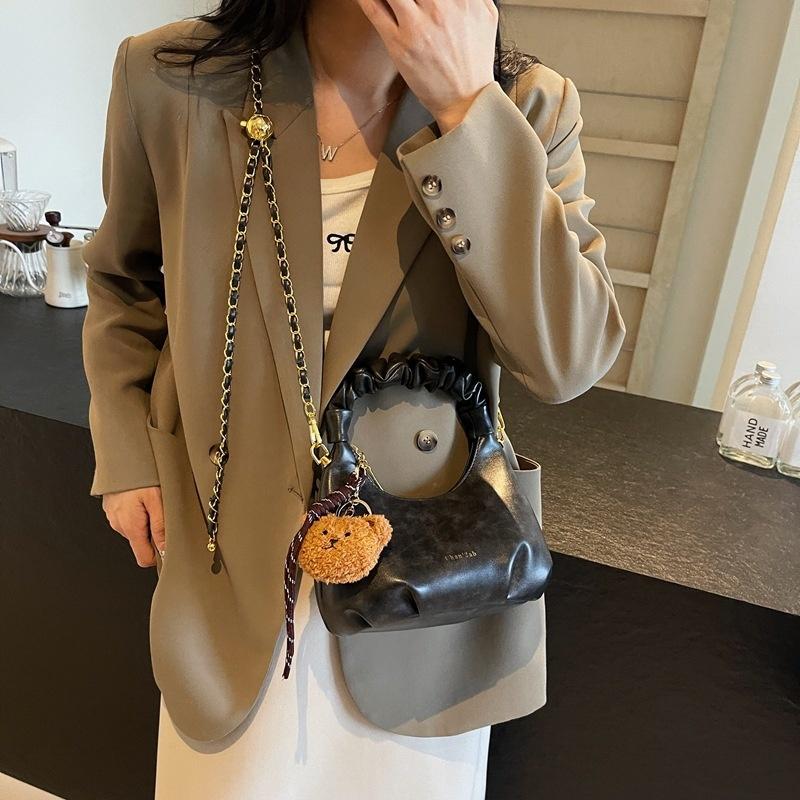 Ielgy Fashionable Texture Underarm Bag Korean Version Portable Retro All-Match One-Shoulder Messenger Bag