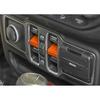 For Jeep Wrangler JL 18-2024 Vitality Orange Center Console Window Button Trim