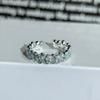 Dopamine Colorful Enamel Flower Butterfly Open Ring Mori Sweet Girly Style Inlaid Zircon Niche Light‑Luxury Adjustable Stackable Decorative Ring