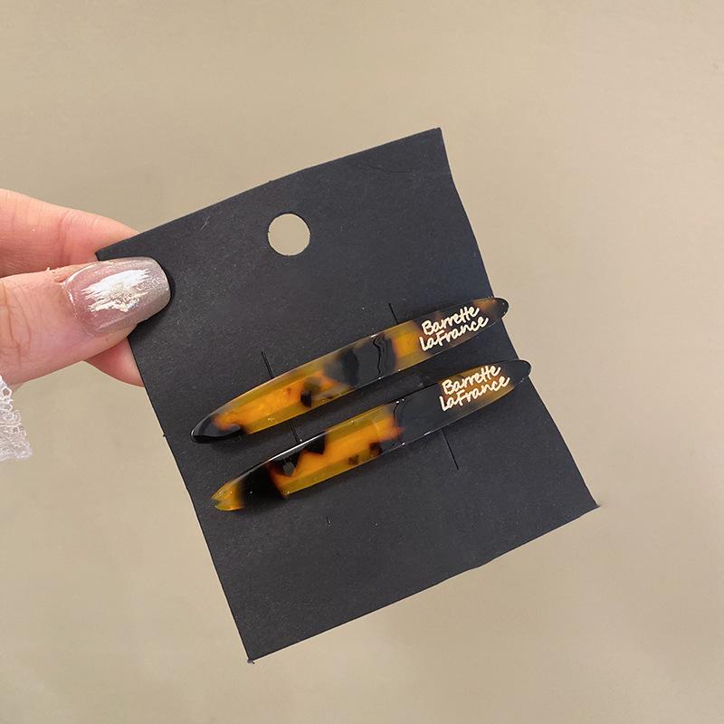 Acrylic Irregular Smudge Hairpin Spring and Summer Simple and Versatile One-word Clip Fashion Casual Hair Accessories Headgear