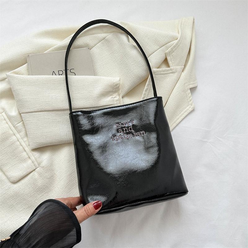 Stylish Vintage Pu Bucket Bag Trendy Large Capacity Shoulder Bag For Women 2023