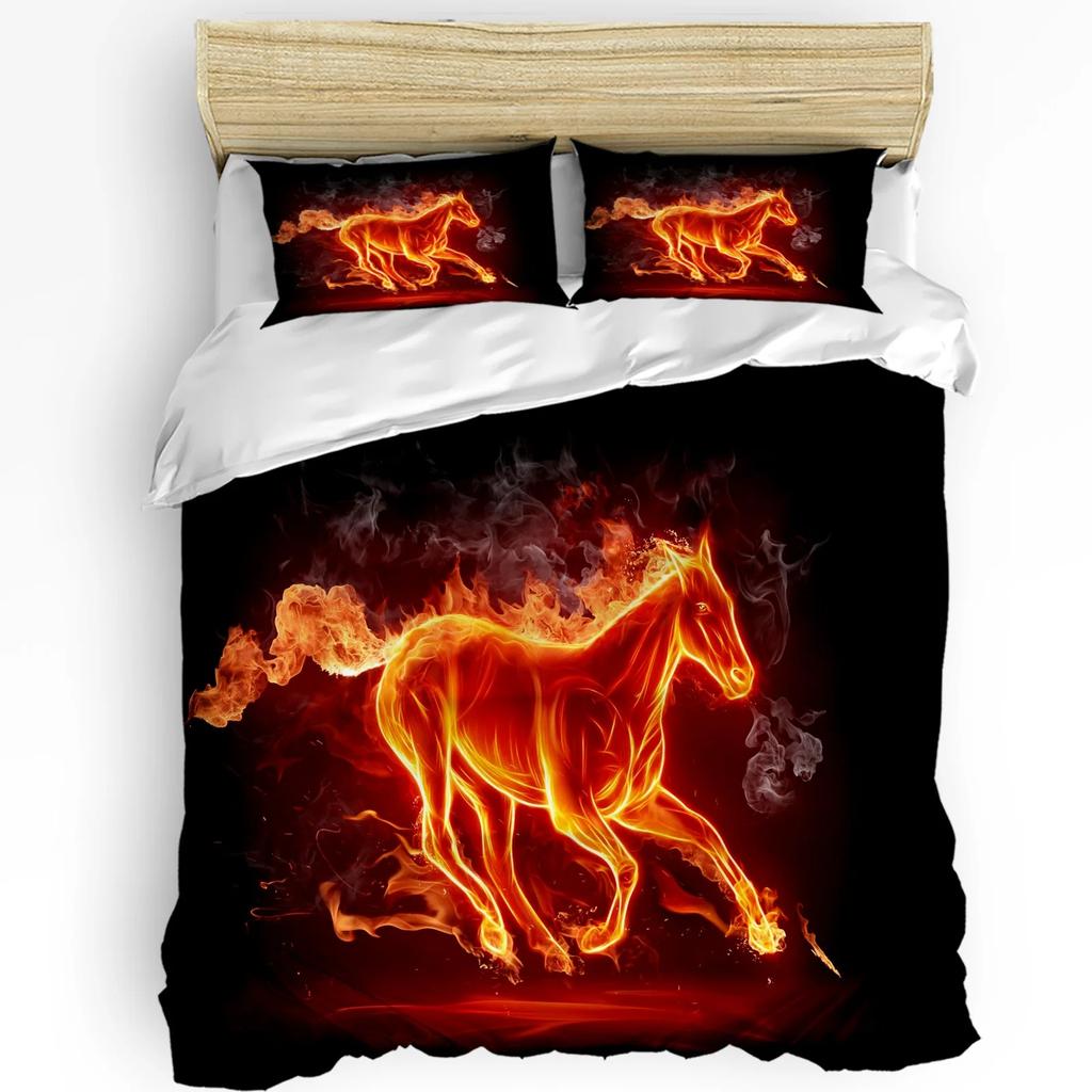 Firefighter Tool Flame Duvet Cover Bed Bedding Collection For Double Home Textile Quilt Cover Pillowcases Bedroom Bedding Collection No Linen