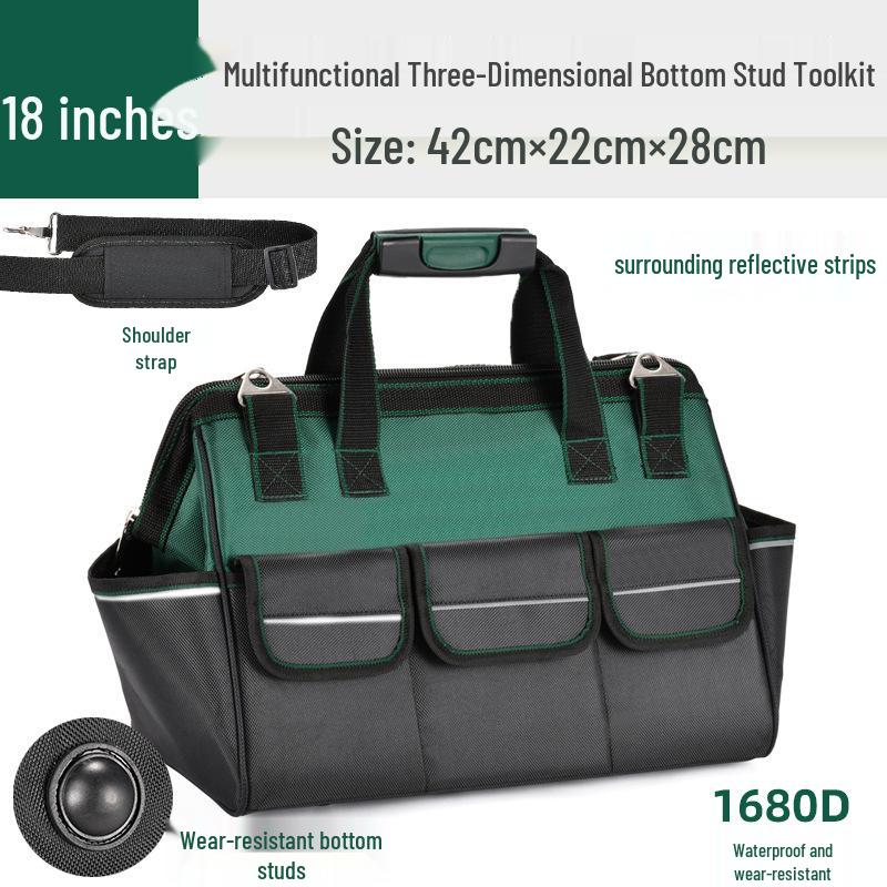 Geantă de scule durabilă, mică, multifuncțională pentru electricieni, pentru depozitarea feroneriei pentru bărbați