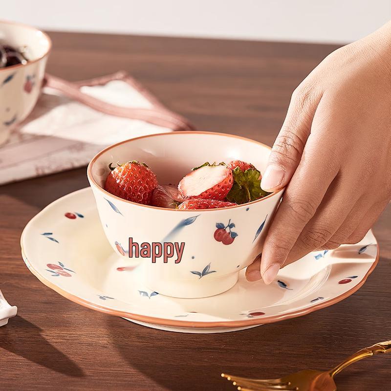 BAILOCK Happy Fortune Ceramic Dinnerware Set (6-Piece)