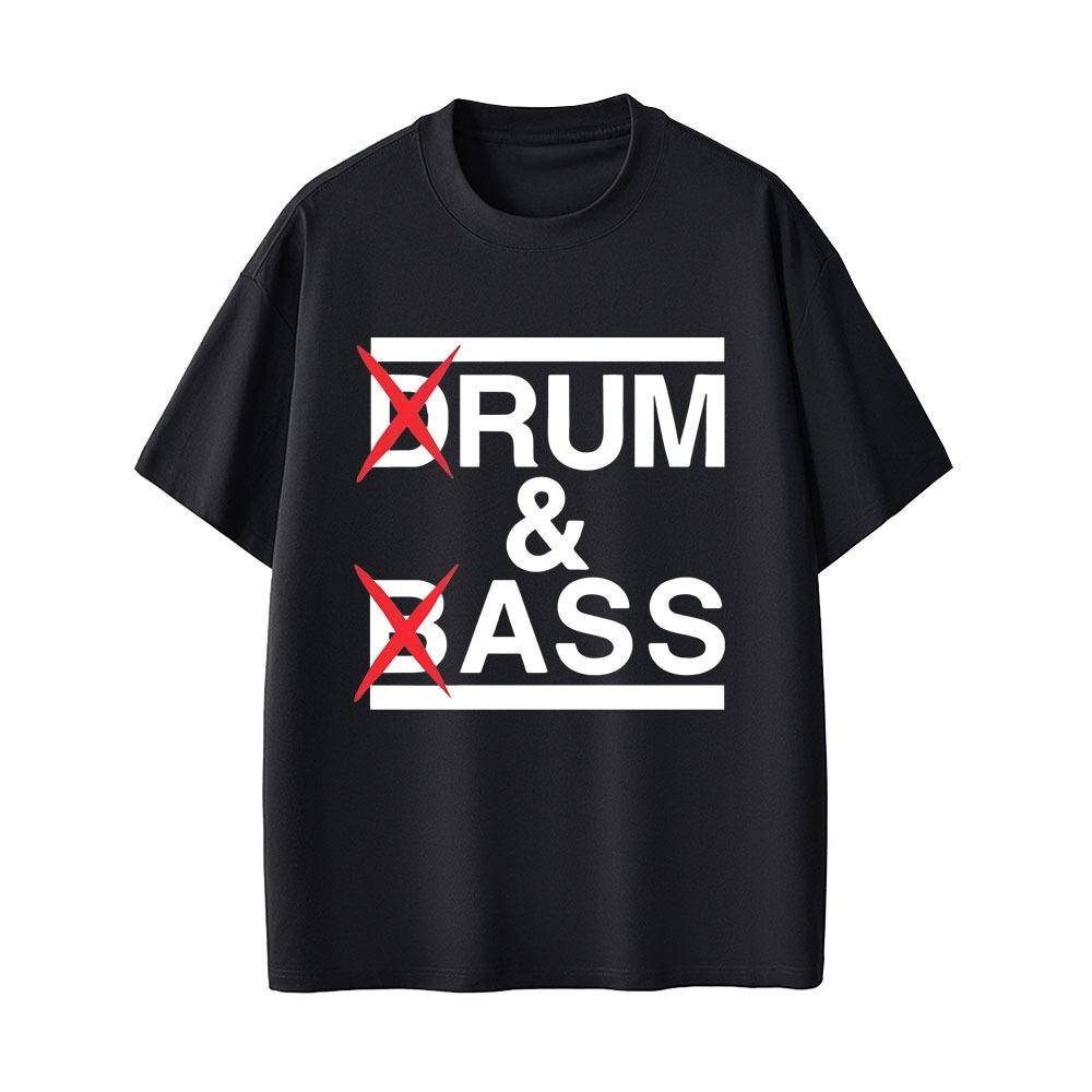Drum and Bass Funny Meme T Shirts Rum and Ass Lovers Jokes Short Sleeve Men Casual Cotton Tshirt Mens Fashion Oversized Tshirt