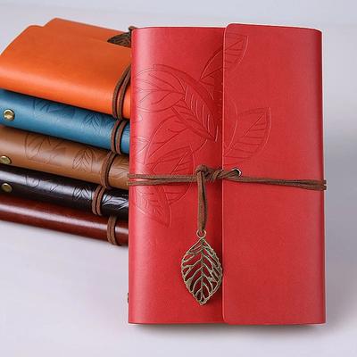 Sketchbook Kraft Notepad Binder Paper Replaceable Vintage Notebook PU Leather Spiral Note Book