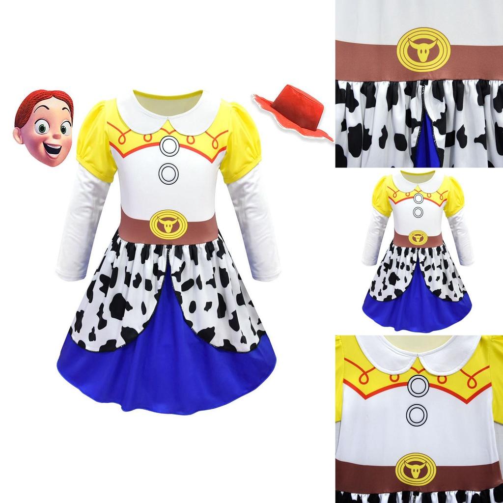 Adorable Toy Story Character Tsui Long Sleeve Dress For Girls Cosplay Parties