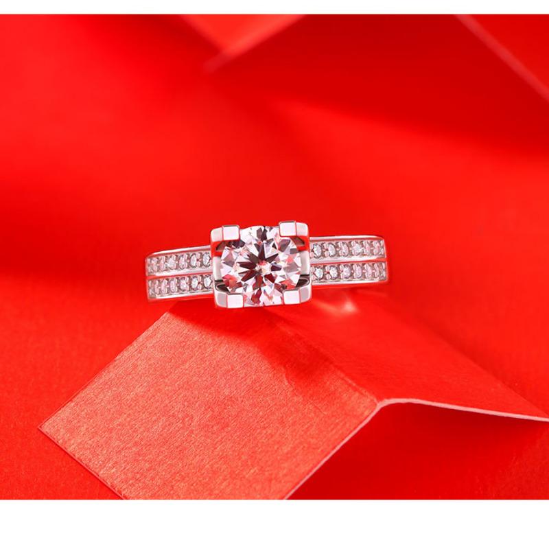 Bague Ringen S9251ct Moissanite Bull Head Fireworks Creative Trend Alive Women's Ring