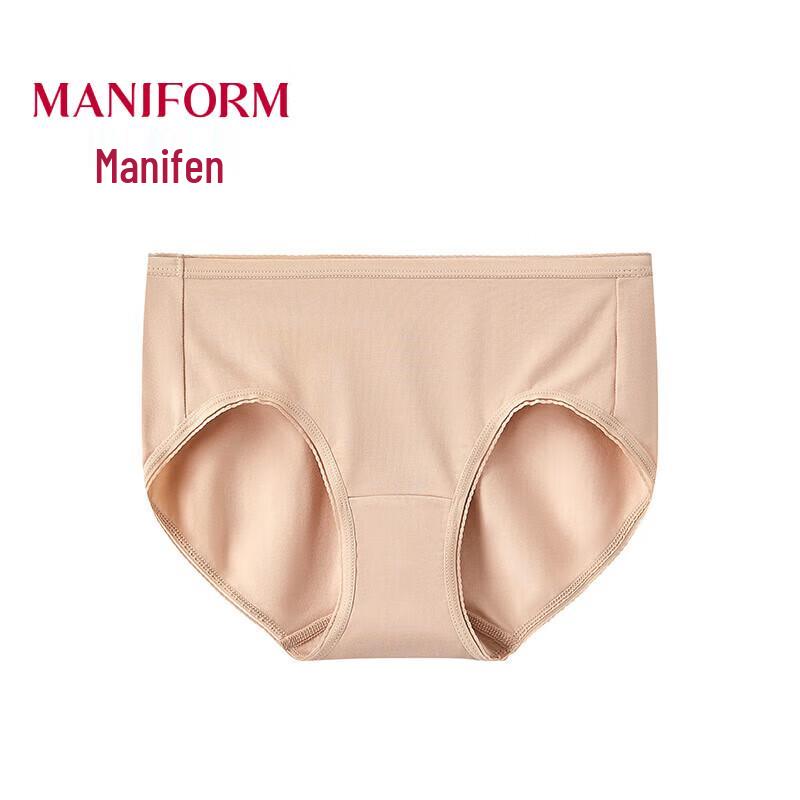 Maniform Women's Mid-Waist Seamless Antibacterial Cotton Panties