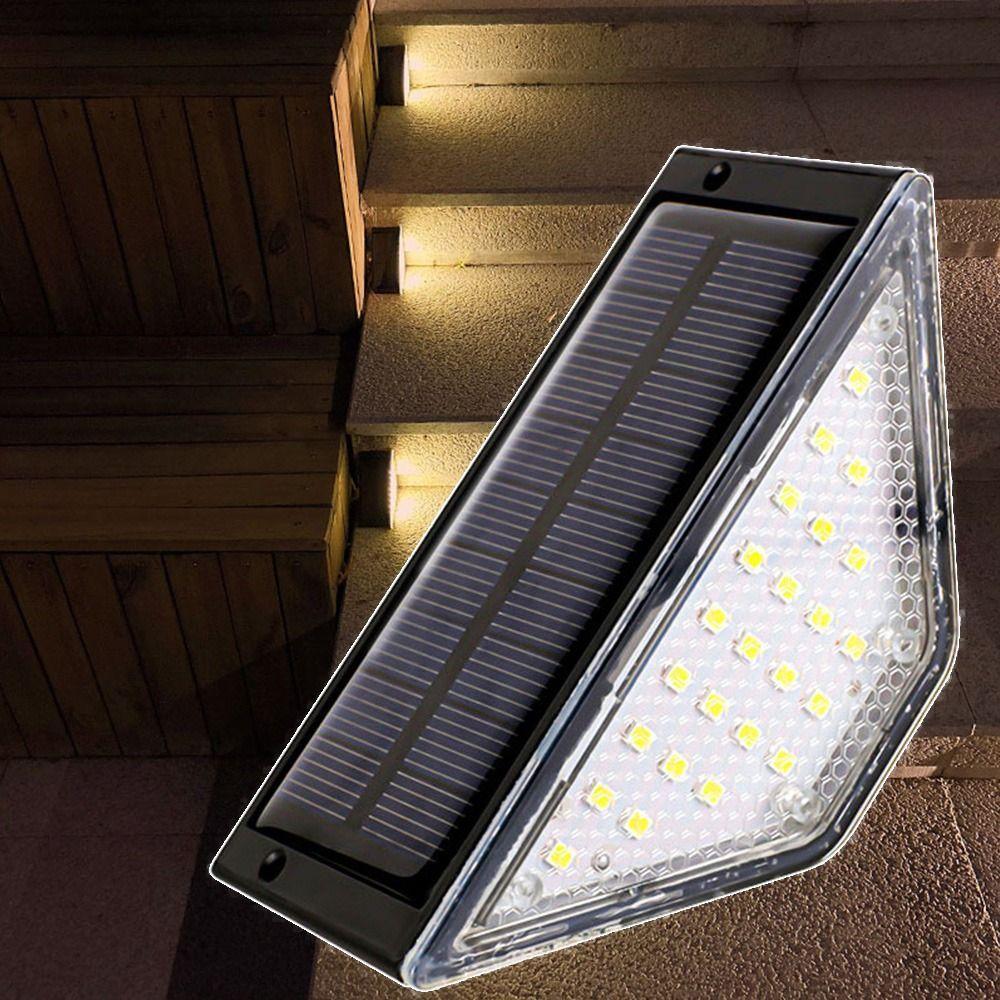 LED Stair Light Triangle Outdoor Floor Light High Quality Solar Step Lamp  Garden Path