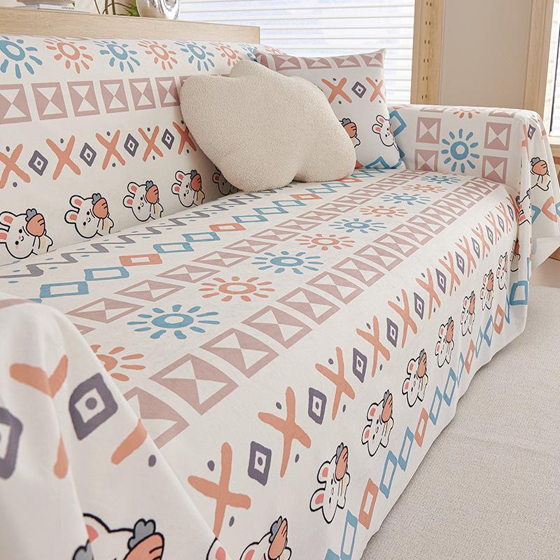 Waterproof Urine-proof Sofa Cover Cloth, Universal for All Seasons, Cute Style Full Cover Sofa Towel, New Sofa Cover Cushion