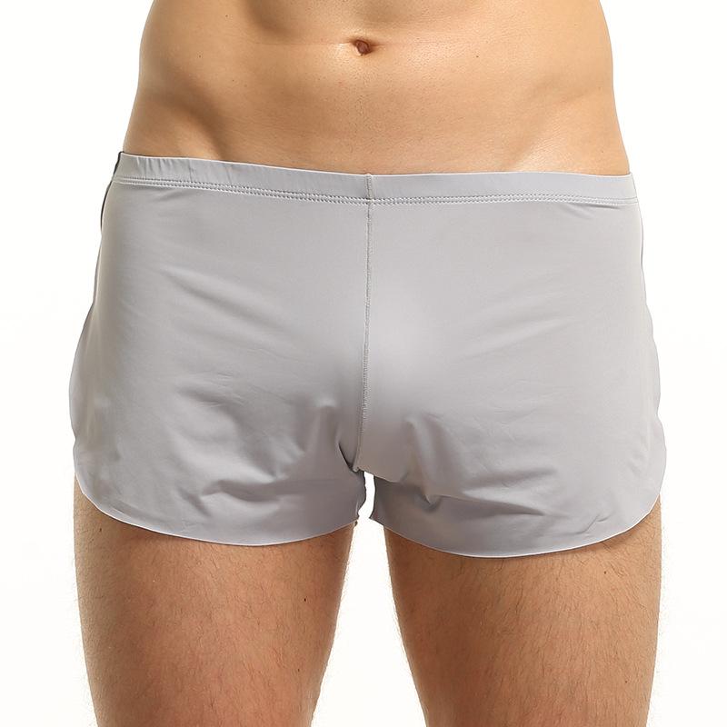 N2N Men's Silky Arrow Print Underwear - 3 Pack of Sexy Round-Edge Shorts