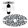 Wine Bottle Holder 5D DIY Diamond Art Wine Bottle Rack Acrylic Special Shaped Pattern Wine Glass Storage Holder for Table Decor
