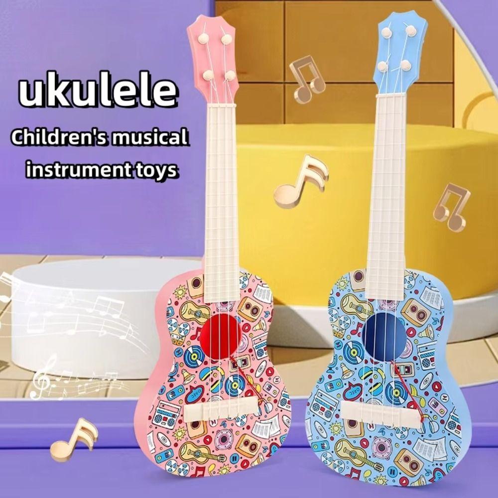 4 Strings Simulation Ukulele Toy Animal Musical Instrument Toy Children Guitar Toy  Play Activity